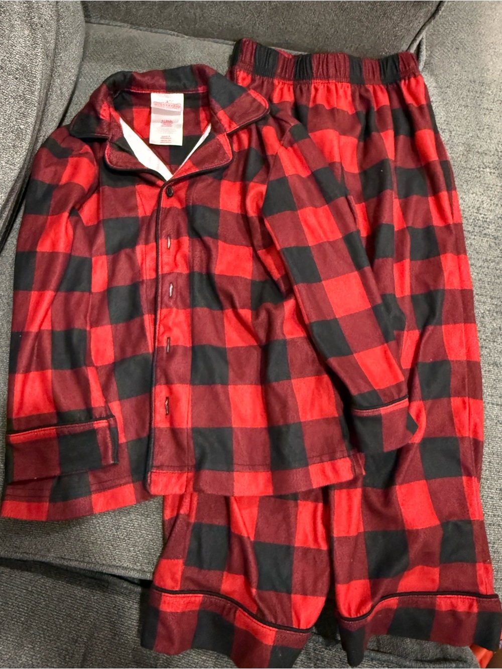Wondershop Red and Black Buffalo Plaid Kids Pajama Set
